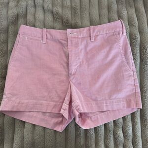 Polo Ralph Lauren Pink White Seersucker Shorts Women’s Size 6